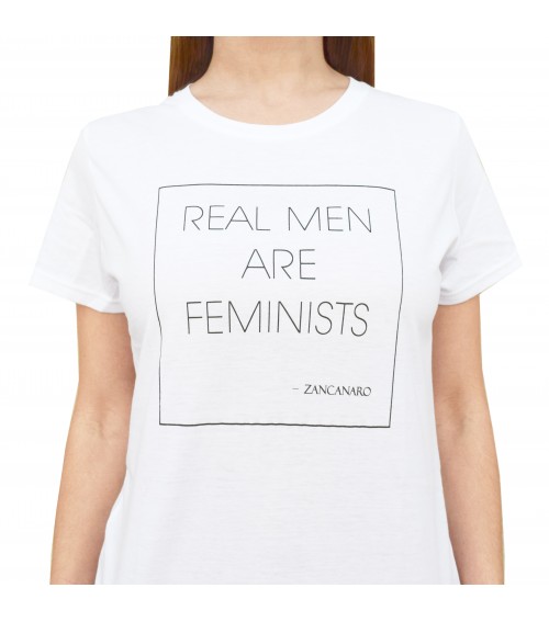 REAL MEN ARE FEMINISTS - WOMAN - CREW NECK