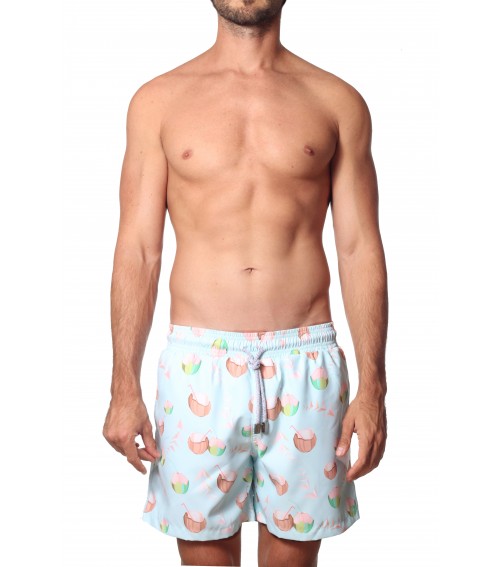 trunk bathing suit for men coconut pattern