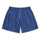 zancanaro short de playa de diseñador con estampados de cuerdas color azul 