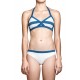 bikini blanco halter blanco corte clasico
