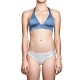 designer bikini halter supportive cobalt top