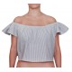 top off shoulders de rayas